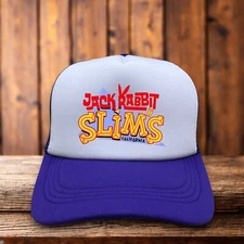 Jack Rabbit Slims Mens Trucker Hat Purple Snapback Pulp Fiction Restaurant Cap