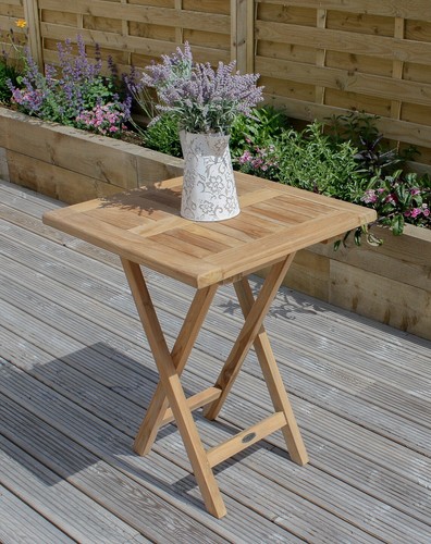 Teak Folding Outdoor Garden Tables - ** Potluck Sale ** - Picture 4 of 8