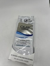 Olay Cleanse Gentle Facial Cloths Fragrance Free 30 Count Towelette Wipes