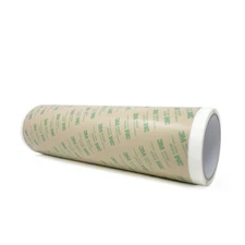 3M 468MP Double Sided Adhesive Transfer Tape Sheet Roll, 12" Width X 20 Ft