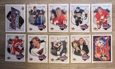 1991-92 Upper Deck Hockey Brett Hull Hockey Heroes Complete Your Set #1-9