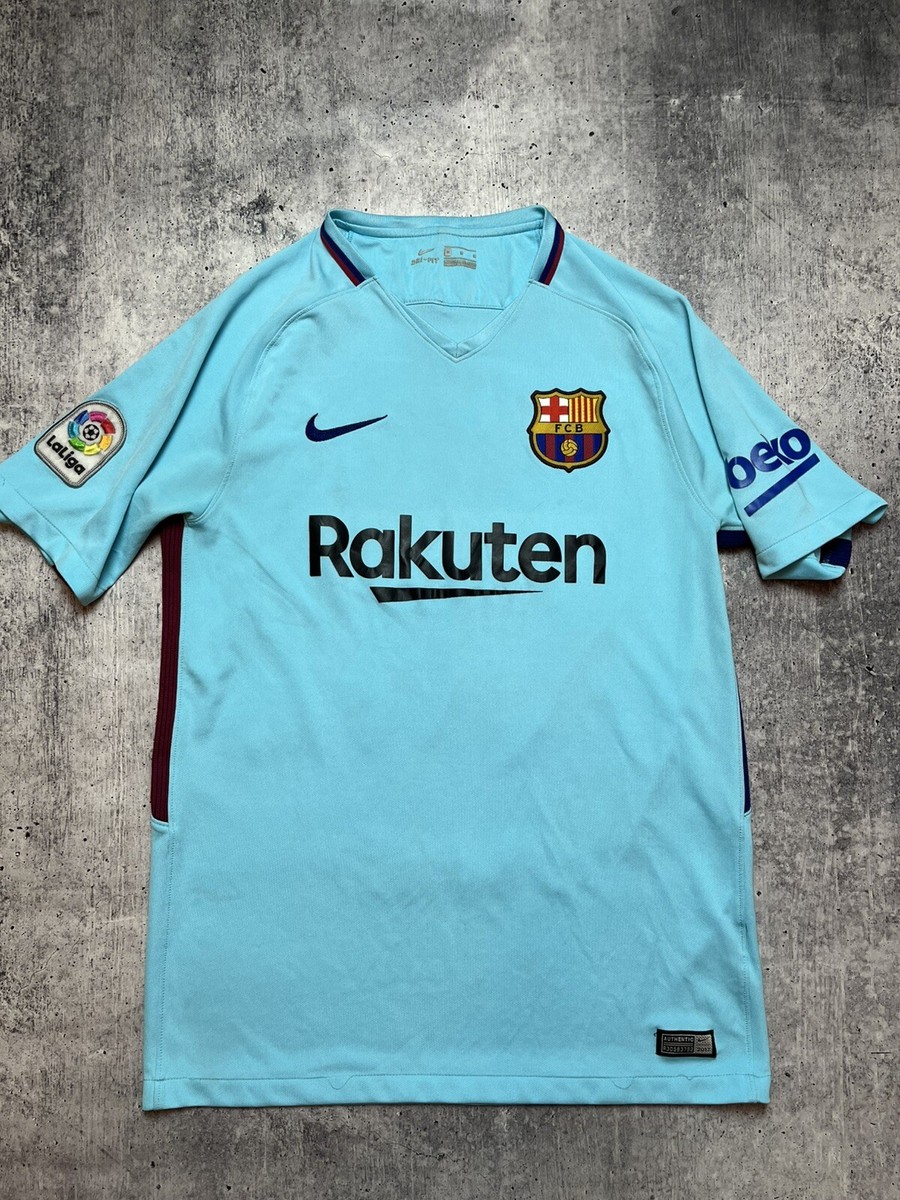 BARCELONA 2017 2018 AWAY SHIRT JERSEY NIKE 847254-484 sz M MEN #10