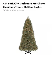 Winter Wonder Lane 7.5 Ft Park City Cashmere Pre Lit Christmas Tree