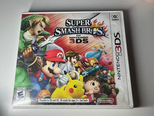 Super Smash Bros. Brothers (Nintendo 3DS) XL 2DS Game w/Case & Manual