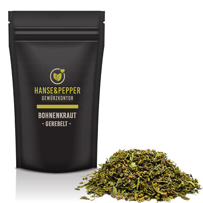 250g Bohnenkraut gerebelt Bohnen Kraut 1A Qualität ohne Zusätze - Premium Serie