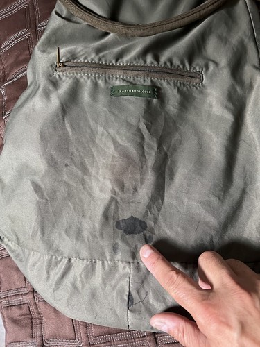 Anthropologie Reid Faux Suede Green Convertible Backpack Handbag - Picture 11 of 12
