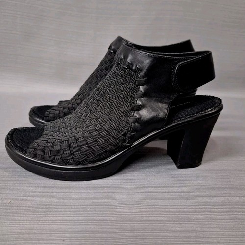 Steven Steve Madden Elmore Woven Slingback Block Heel Sandal Women's Size 6.5 - Picture 5 of 11