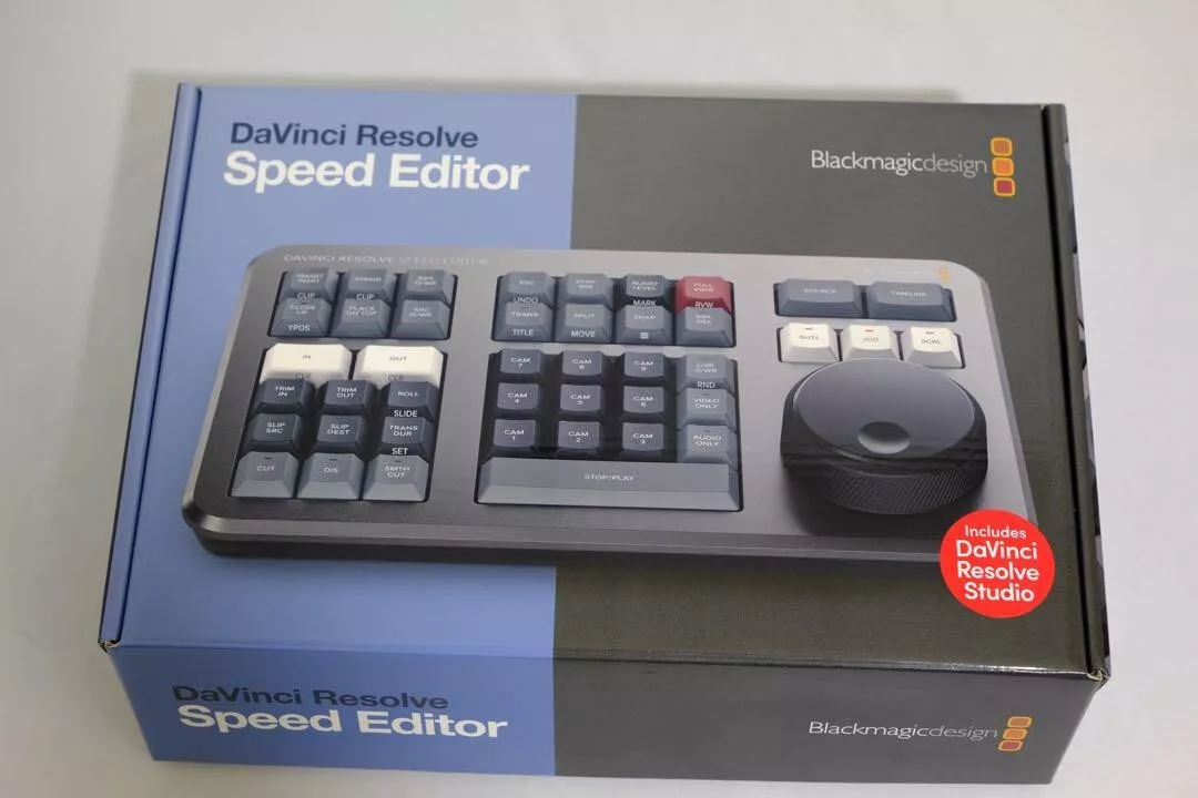 Blackmagic Design DaVinci Resolve Speed Editor Keyboard Panel Black