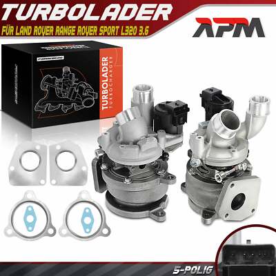 2x Turbolader L+R für Land Rover Range Rover Sport L320 3.6 D 4x4 BJ 2006-2013