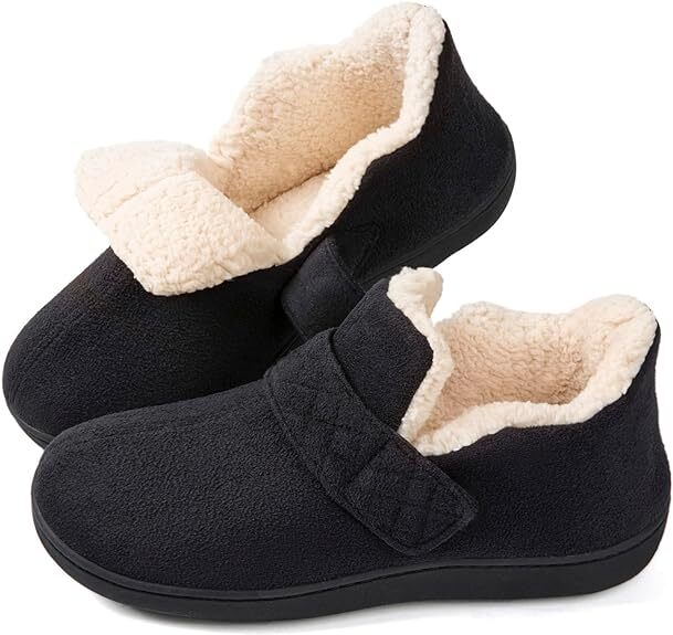 パンプス風ローファー(SLIPPER MZF)36size Women's Adjustable hook Slipper Memory Foam House Shoes