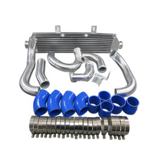 Cxracing Fmic Front Mount Intercooler Kit For 2005 Subaru Legacy 2.5t Blue Hose