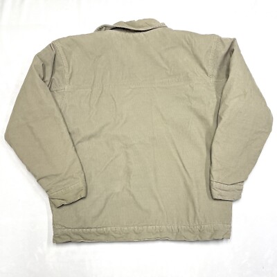 Burnside Corduroy Fleece Lined Khaki Tan Collared Jacket Men's