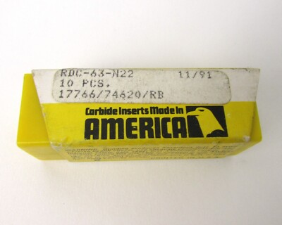 Lot of (9) Newcomer Products RDC-63-N22 Carbide Insert Grade N22