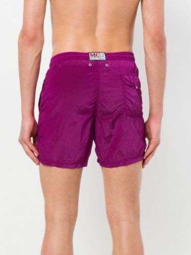 NUEVOS CON ETIQUETAS MC2 SAINT BARTH ITALIA HOMBRE PANTALONES CORTOS DE BAÑO Y TABLA FUCSIA PÚRPURA BAÚLES TALLA 3XL $195 - Imagen 3 de 12