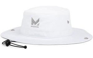Casquette Mission Unisexe - Blanche, Réglable, En Polyester, Pour Le Golf Ou Le Sport