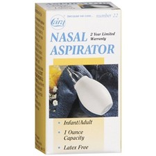 Cara 22 Infant Adult Nasal Aspirator 2 Year Limited Warranty Latex Free 1 oz