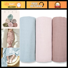 Soft Muslin Swaddle Blanket Viscose-Bamboo - Cozy Receiving Wrap for Newborns