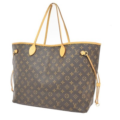 LOUIS VUITTON Neverfull GM Shoulder Tote Bag Monogram Leather BN M40157 41PA201