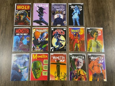 Mark Spears Monsters:Monster & The Wolf Base Covers Assorted No Dupes Lot of 14 