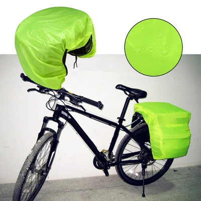 Regenhülle Fahrradtasche Hülle Fahrradzubehör Fahrradtasche Hülle gefaltet - Bild 1 von 4