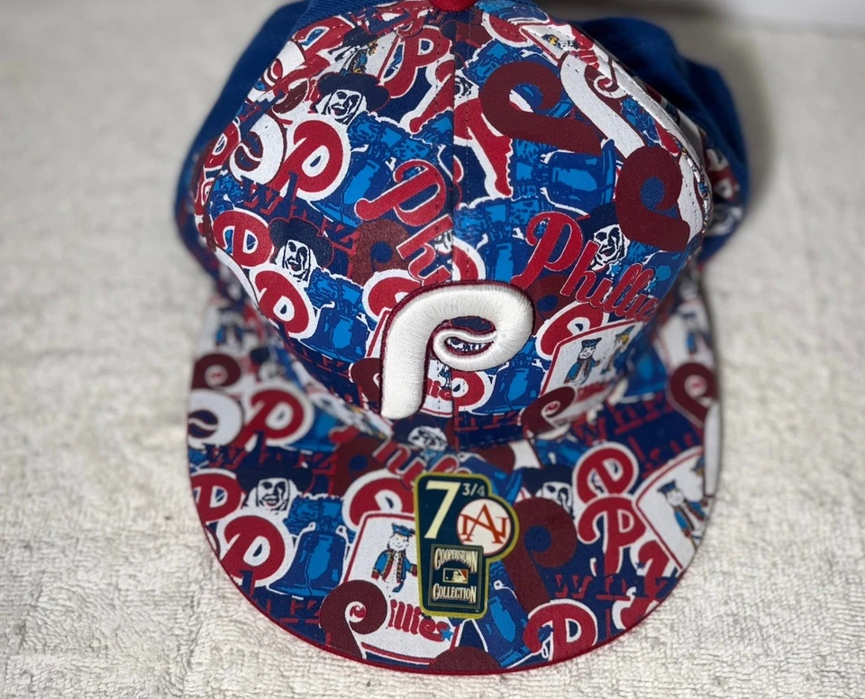 PHILA PHILLIES BASEBALL CAP SIZE 7 3/4 Excellent Condition - Image 2 of 4