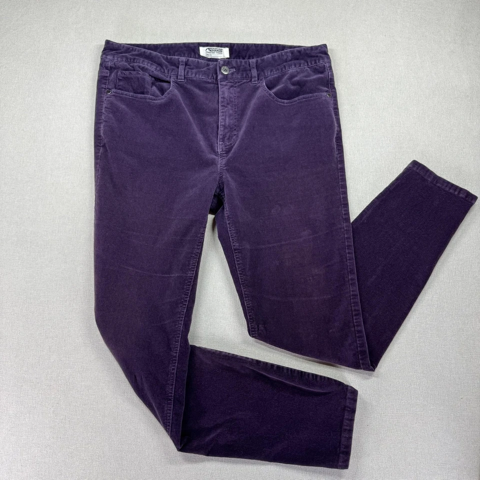 Mountain Khakis Corduroy Pants Womens 12R Purple Classic Fit 5 Pocket Stretch - Image 4 of 4