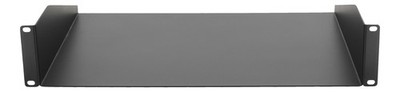 Rockville 2URS Pro Audio 2U Space Rack Shelf Cabinet Tray, 14'' Deep, Up To 40Lbs