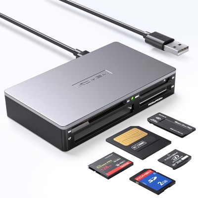 SmartMedia Card Reader Writer All-in-1 USB Universal Multi Card Adapter Slim ...
