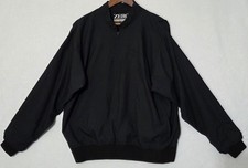 Zero Restriction Jacket Men's M Black Windbreaker 1/4 Zip Pullover Golf