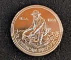 Vintage 1984 Engelhard American Prospector - 1 oz .999 Fine Silver Round