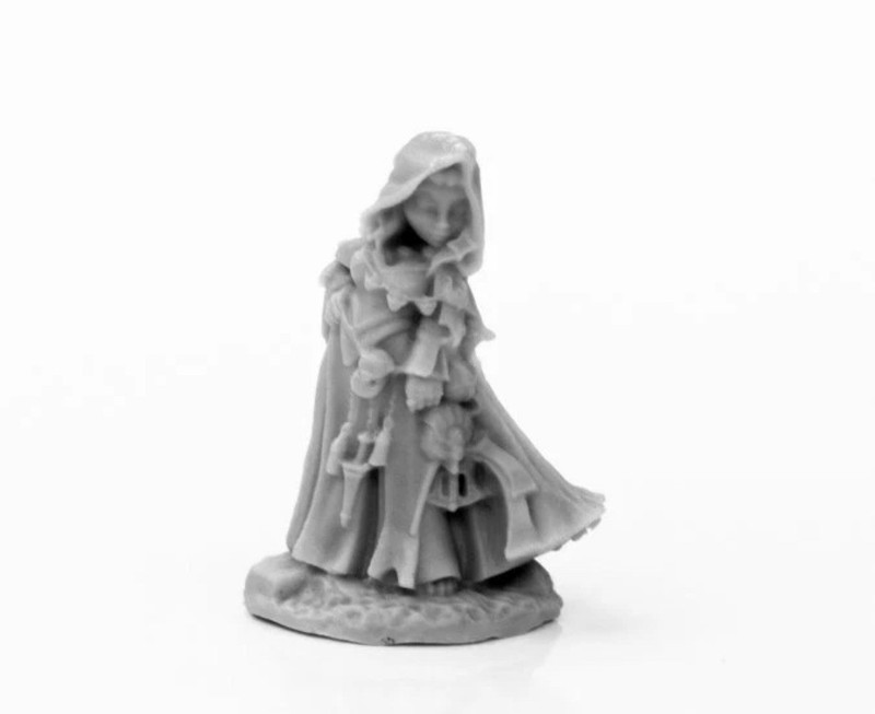 Reaper Pathfinder Bones 89044 ENORA, ICONIC ARCANIST HALFLING WIZARD