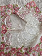 Vintage Plastic Coaster Set Of 8 Stackable Mid-century Crystal-een Star Of David