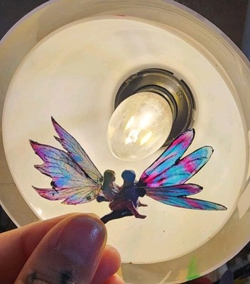 Fairy Garden Minature Love Fairy Couple  Figurine Hand Made Pixi Fae Boy Girl 