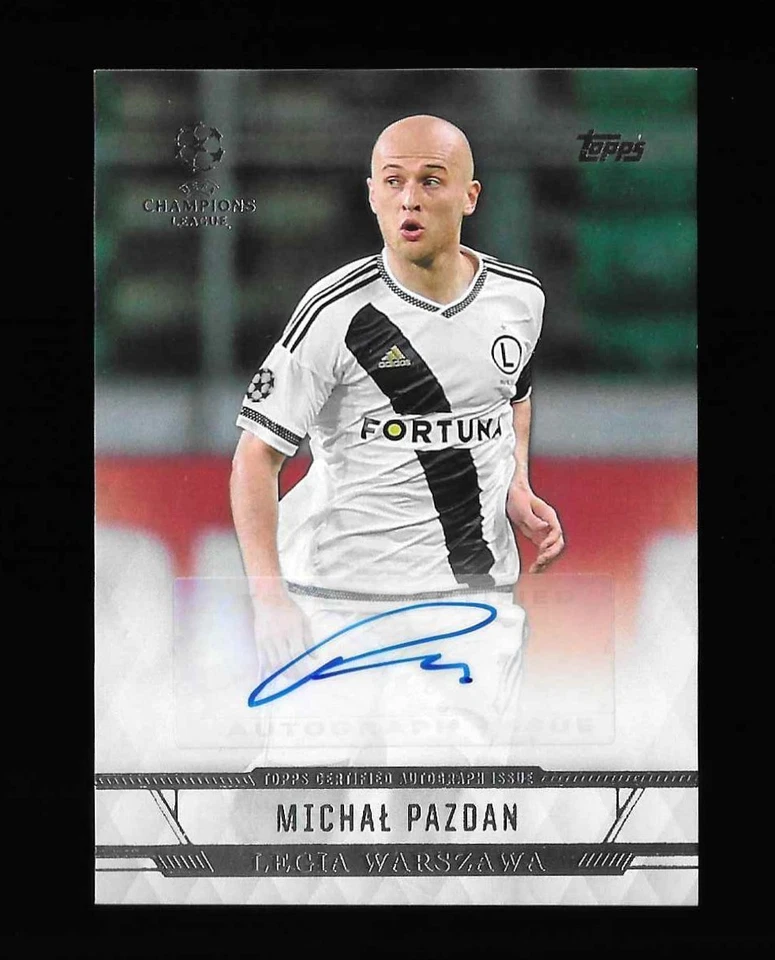 2016-17 Topps UCL Showcase Pazdan Jodlowiec Nikolic 3x Legia Warszawa RC Auto - Image 2 of 4