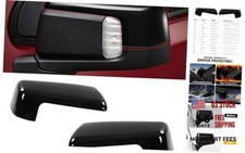Glossy Black Mirror Cover for 2019-2026 Chevy Silverado 1500 GMC Sierra 1500
