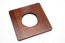 Placa de lente Deardorff 6x6 original usada, apertura Ilex 4 aprox 70 mm, justa/buena
