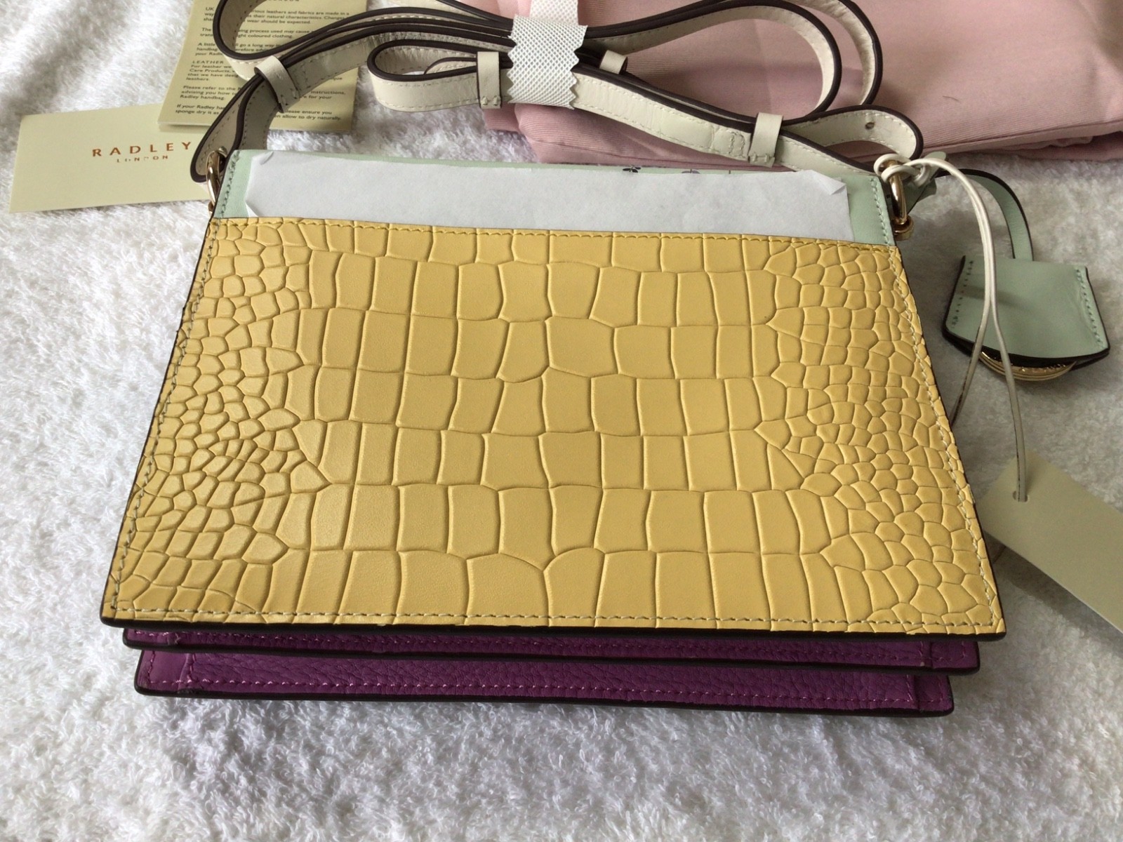 Radley Book Street Bag & Purse ""Greetings from the Lavender Fields"" nwt image 4