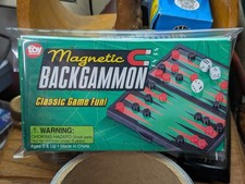 Magnetic Travel Backgammon Game 4.75" UNUSED Arcade Prize by Toy Network NIB