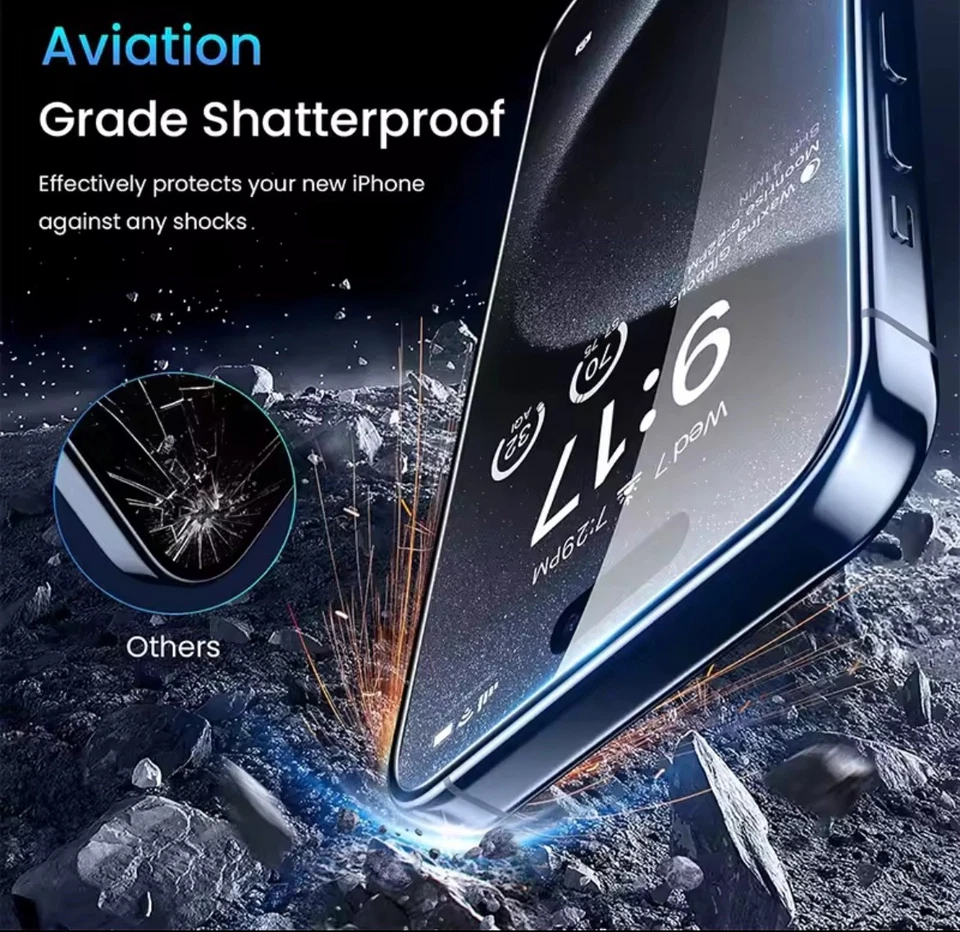 Pack de 2 pantallas de privacidad para iPhone - Cristal antiespía para todos los modelos - ¡Sin mirar! Foto 3 de 4