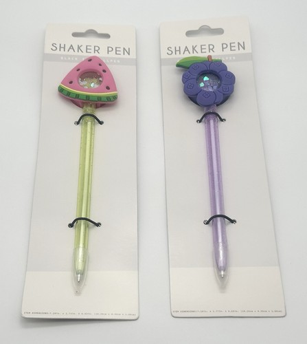 Fruit Grape Watermelon Shaker Pen Black Ink - New - Picture 2 of 3