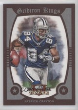 2009 Donruss Threads Pro Gridiron Kings Red Framed /100 Patrick Crayton #40 hv0