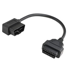 1ft 30cm OBD-II OBD2 Right Angle 16 Pin Auto Car Male to Female Extension Cab...
