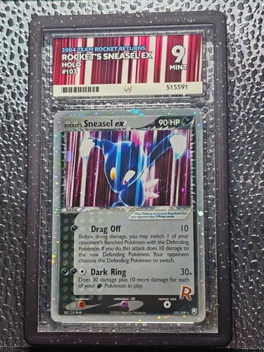 Rocket's Sneasel ex graded ACE 9 for sale on eBay