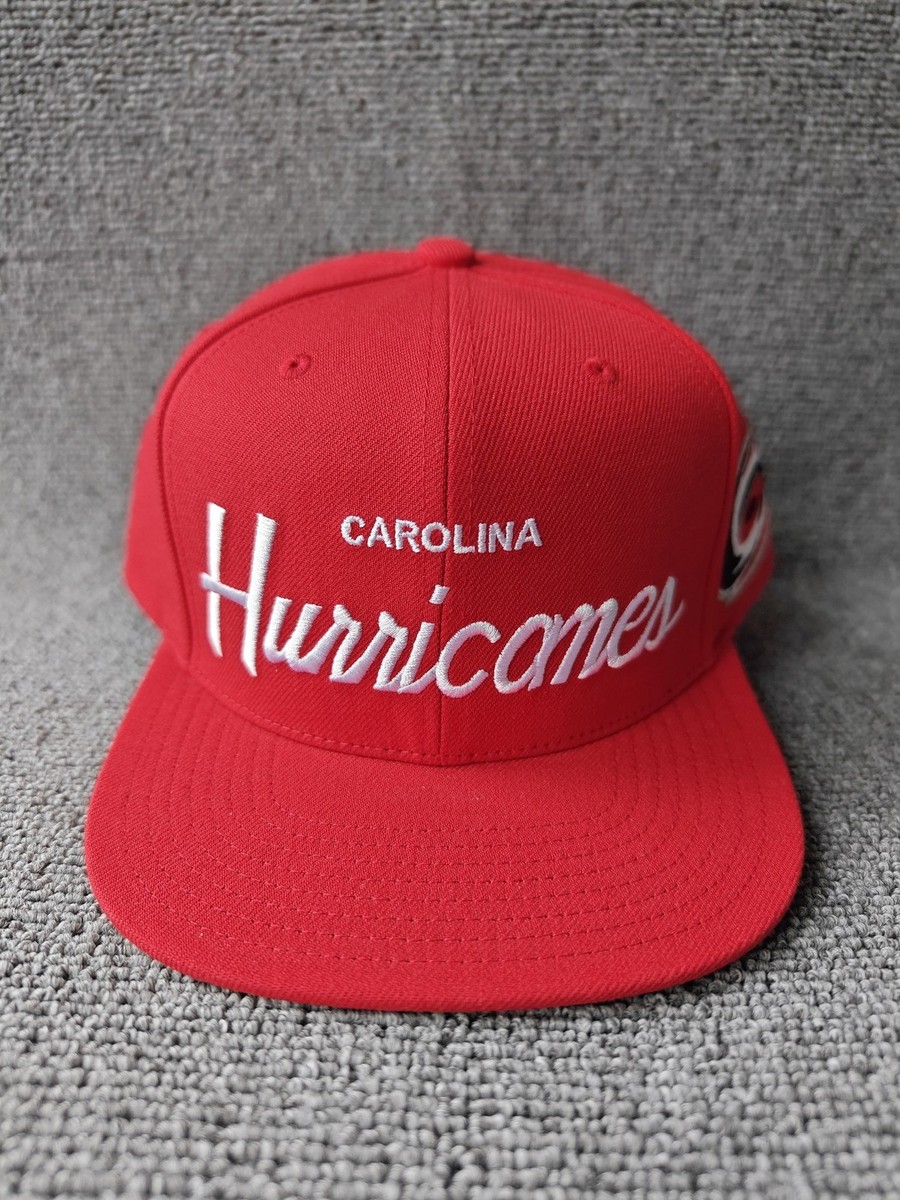 Mitchell & Ness Carolina Hurricanes Red Head Coach Snapback Hat NHL Cap New