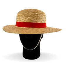 One Piece Straw Hat Luffy Cosplay Sun Hat Anime Adult Size Replica Prop