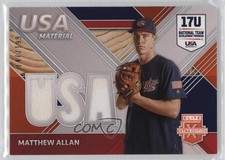 2020 Elite Extra Edition USA Baseball Material Orange 147/199 Matthew Allan 1cg0