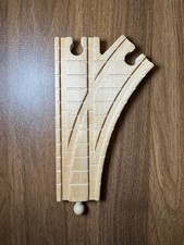 THOMAS TANK WOODEN RAILWAY BRIO long curved split switch track turn out Male End