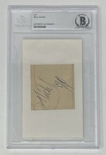 MICK JAGGER Signed Autograph Cut Rolling Stones Beckett Slab and JSA LOA COA