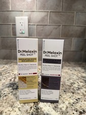 Dr Melaxin Peel Shot Exfoliation White and Black Rice Ampoule Bundle