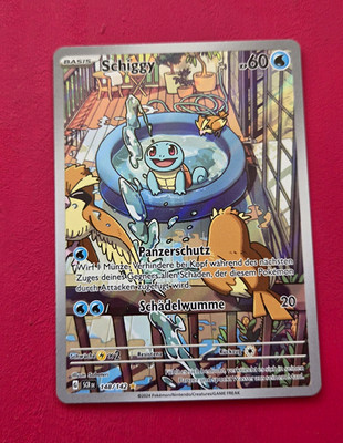 Squirtle 148/142 Sv07: Stellar Crown Englisch Holo Illustration Rare 60 KP